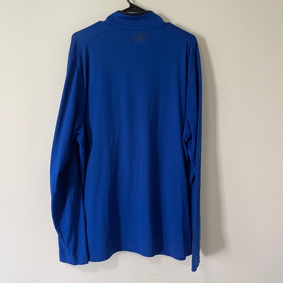 Under Armour Cold Gear Blue Quarter Zip Size 2XL - Picture 6 of 6